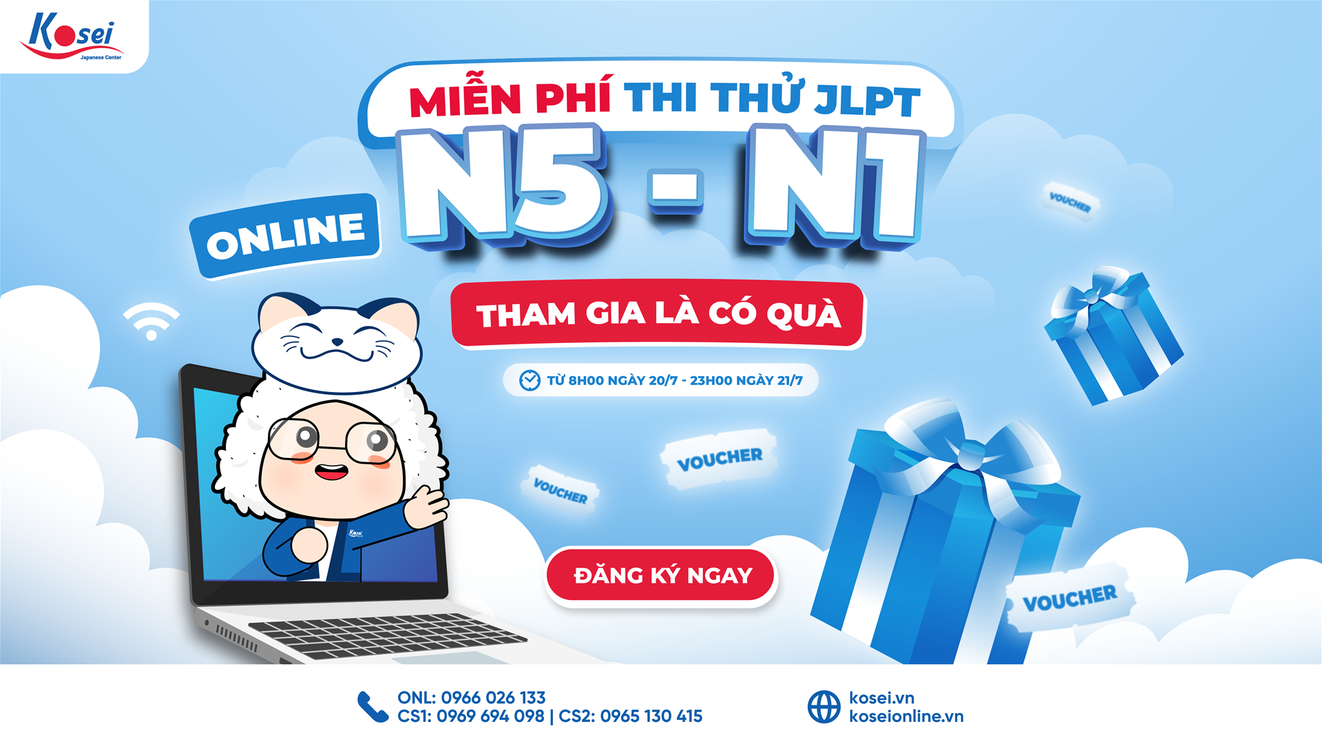 [MIỄN PHÍ] Thi Thử JLPT N5 - N1 Online Ngày 20 - 21/7